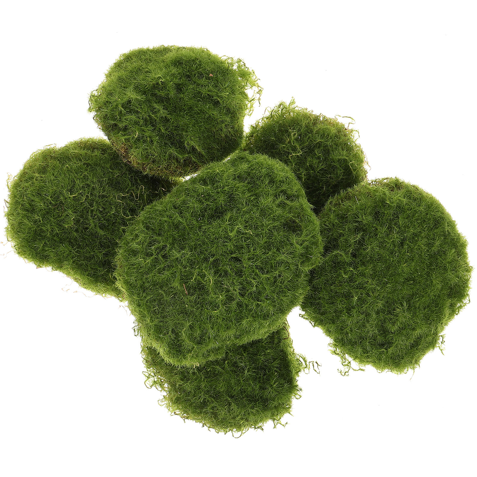 Bonsai Garden Layout - 6Pcs Small Mossy Stones Realistic Artificial