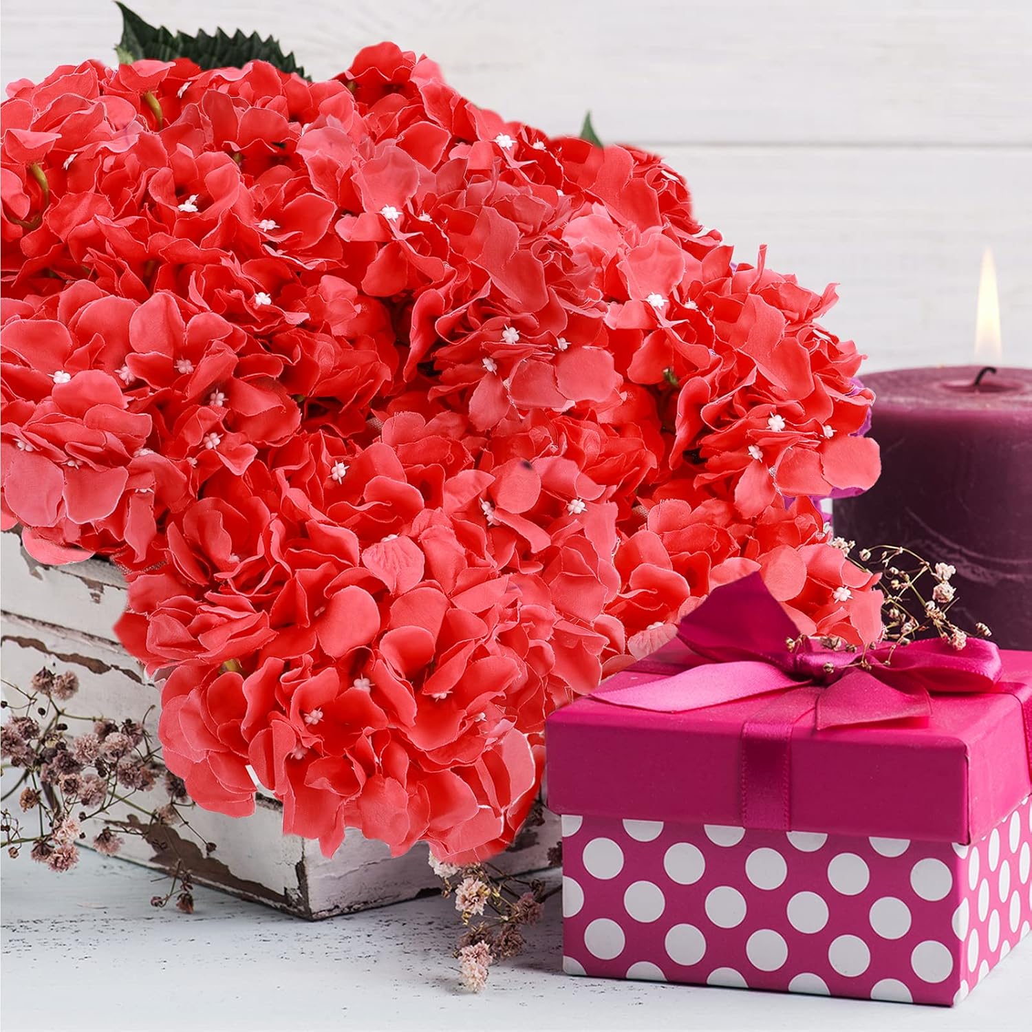 Bonsai Garden For Sale - Artificial Flower Silk Hydrangea Garden Wedding
