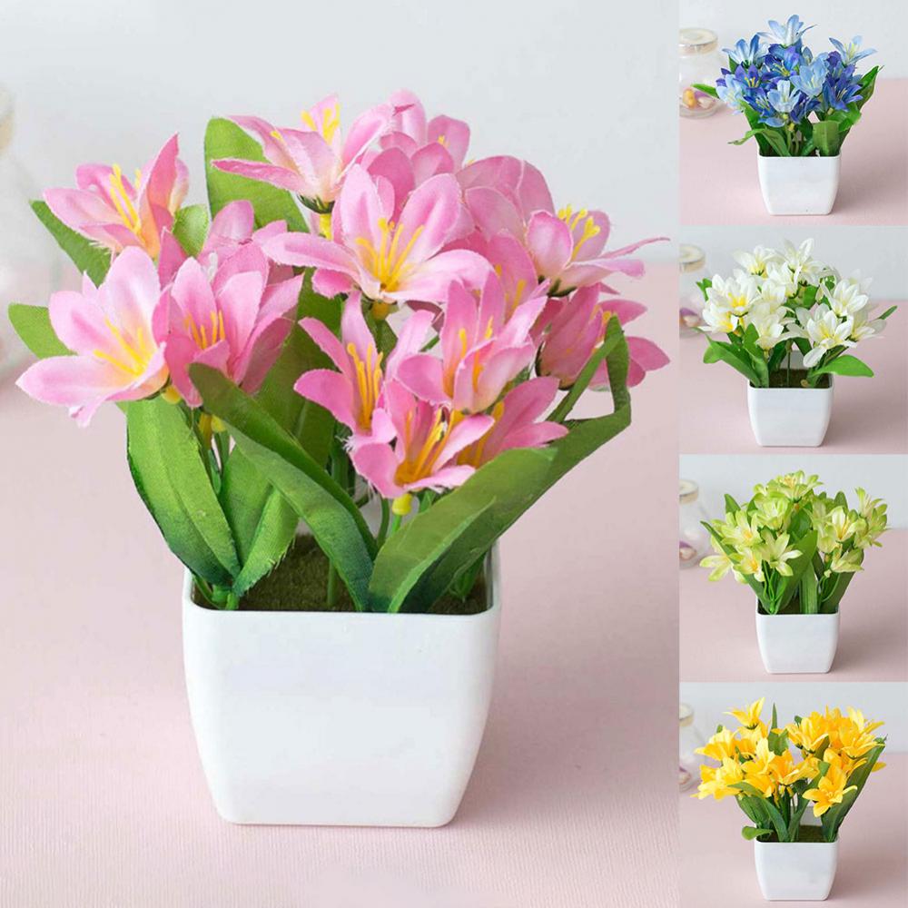 15cm Artificial Lily Flower Pl - đánh giá và giá Bonsai Garden Cafe