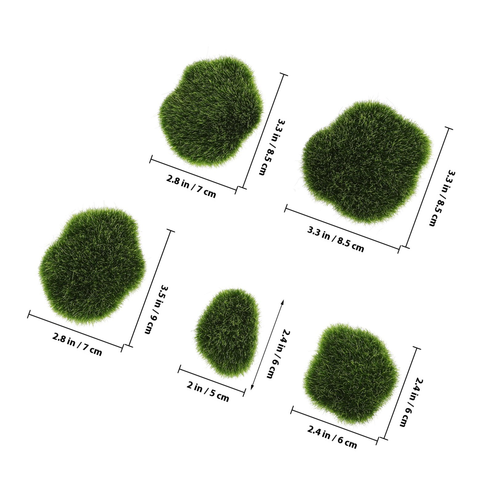 5Pcs Lifelike Simulated Moss S - đánh giá và giá Bonsai Garden Layout