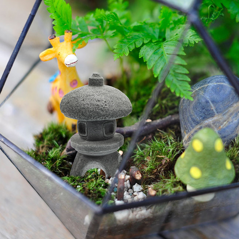 2Pcs Tower Pagoda Statues Japa - đánh giá và giá Japanese Garden Bonsai