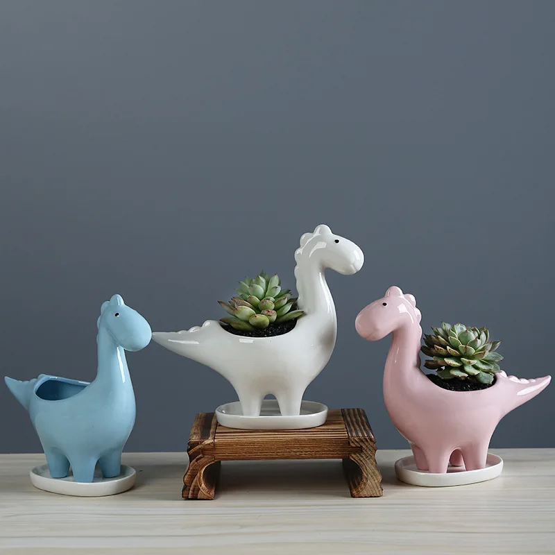 Ceramic Cartoon Dinosaur Plant - đánh giá và giá Japanese Garden Bonsai