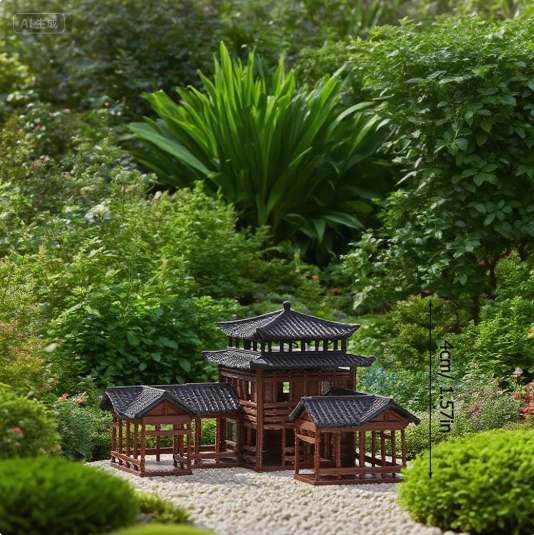 Ancient Building Model Miniatu - đánh giá và giá Japanese Garden Bonsai