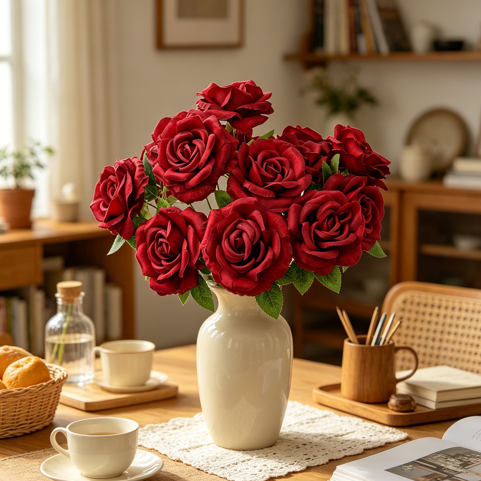 Artificial Flower Silk Rose Br - đánh giá và giá Bonsai Garden For Sale