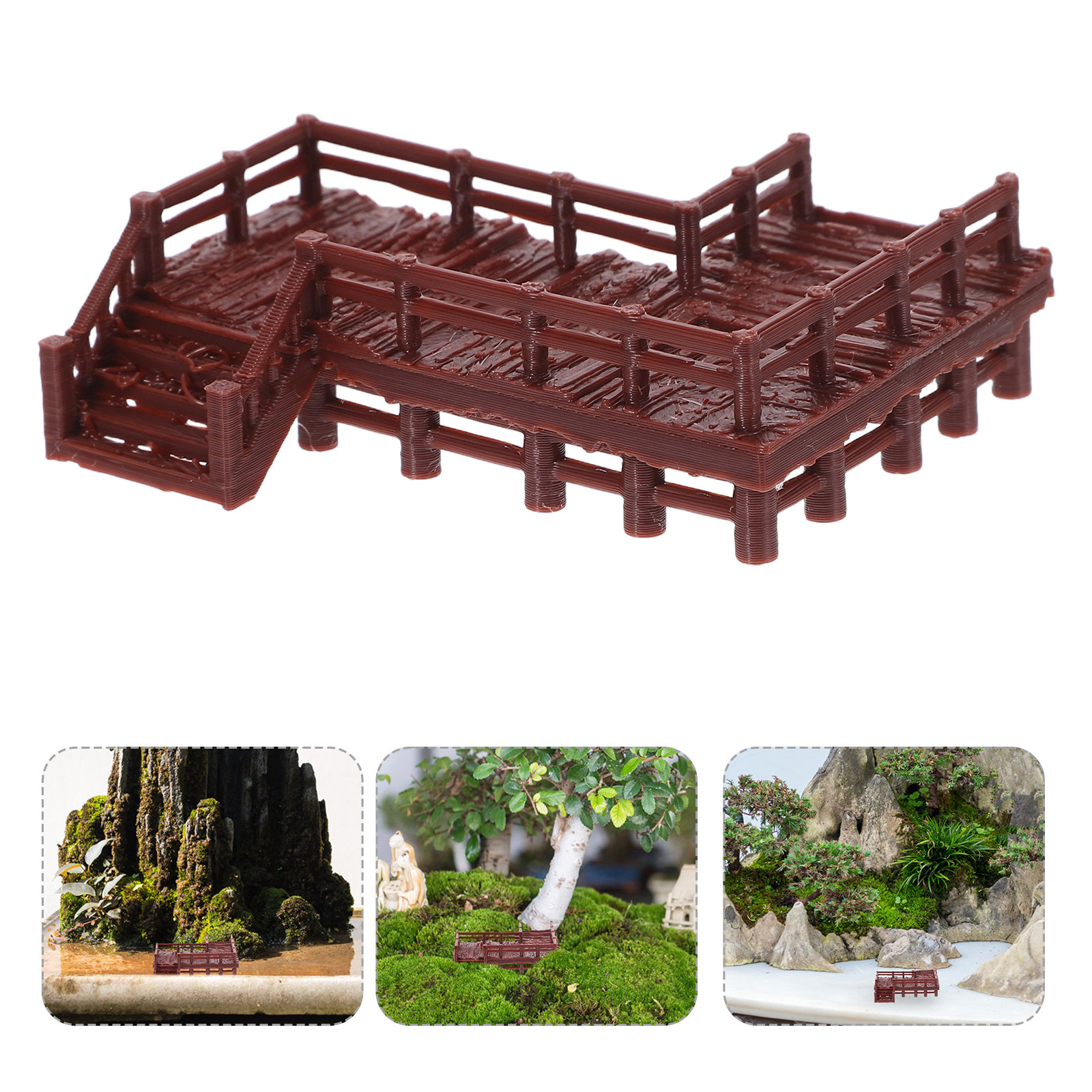 Miniature Chinese Arch Bridge  - đánh giá và giá Bonsai Garden With Sand