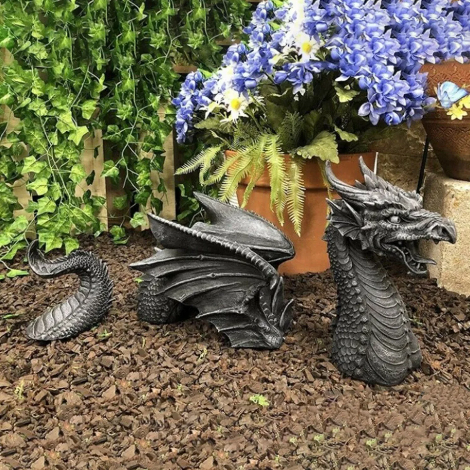 Dragon Sculptures Resin Giant  - đánh giá và giá Bonsai Garden Ideas