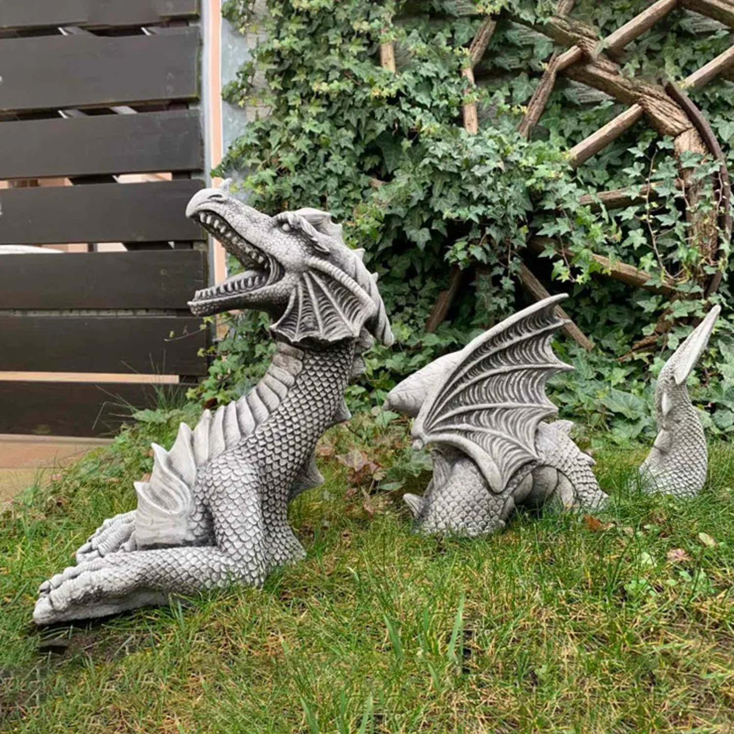 Dragon Sculptures Resin Giant  - đánh giá và giá Bonsai Garden Ideas