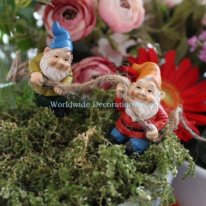 Q39B 4Pcs Dwarf Resin Figurine - đánh giá và giá Bonsai Garden Layout