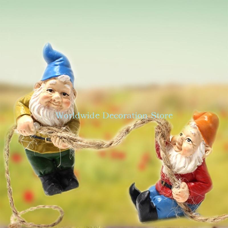 Q39B 4Pcs Dwarf Resin Figurine - đánh giá và giá Bonsai Garden Layout