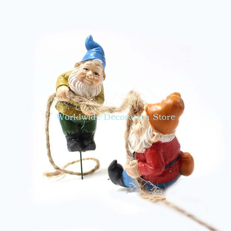 Q39B 4Pcs Dwarf Resin Figurine - đánh giá và giá Bonsai Garden Layout