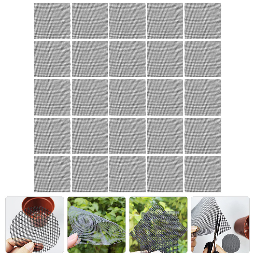 50Pcs Flower Pot Hole Mesh Pad - đánh giá và giá Bonsai Garden Cafe