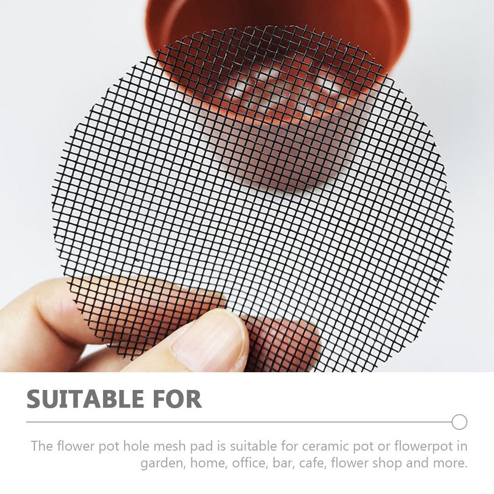 50Pcs Flower Pot Hole Mesh Pad - đánh giá và giá Bonsai Garden Cafe