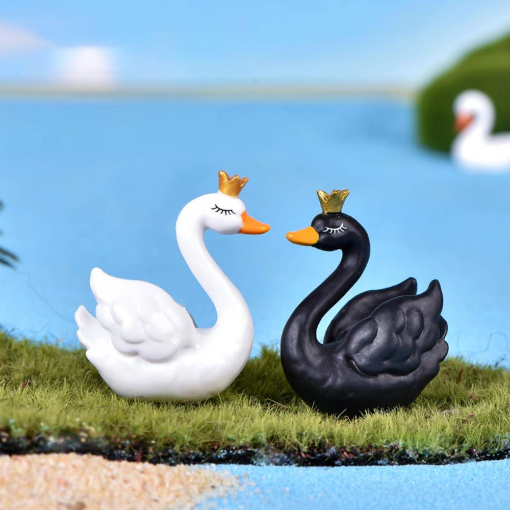 5cm Couple Lovers Swan Mini Cr - đánh giá và giá Bonsai Garden Gift