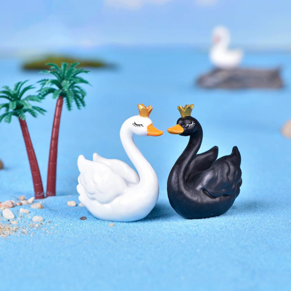5cm Couple Lovers Swan Mini Cr - đánh giá và giá Bonsai Garden Gift