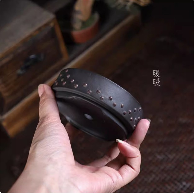 Ceramic Round Bonsai Pot, Drum - đánh giá và giá Bonsai Garden With Sand