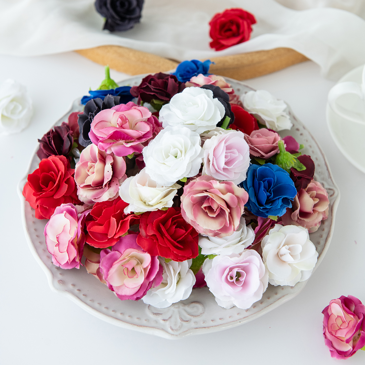 Artificial Flowers Silk Roses  - đánh giá và giá Bonsai Garden For Sale