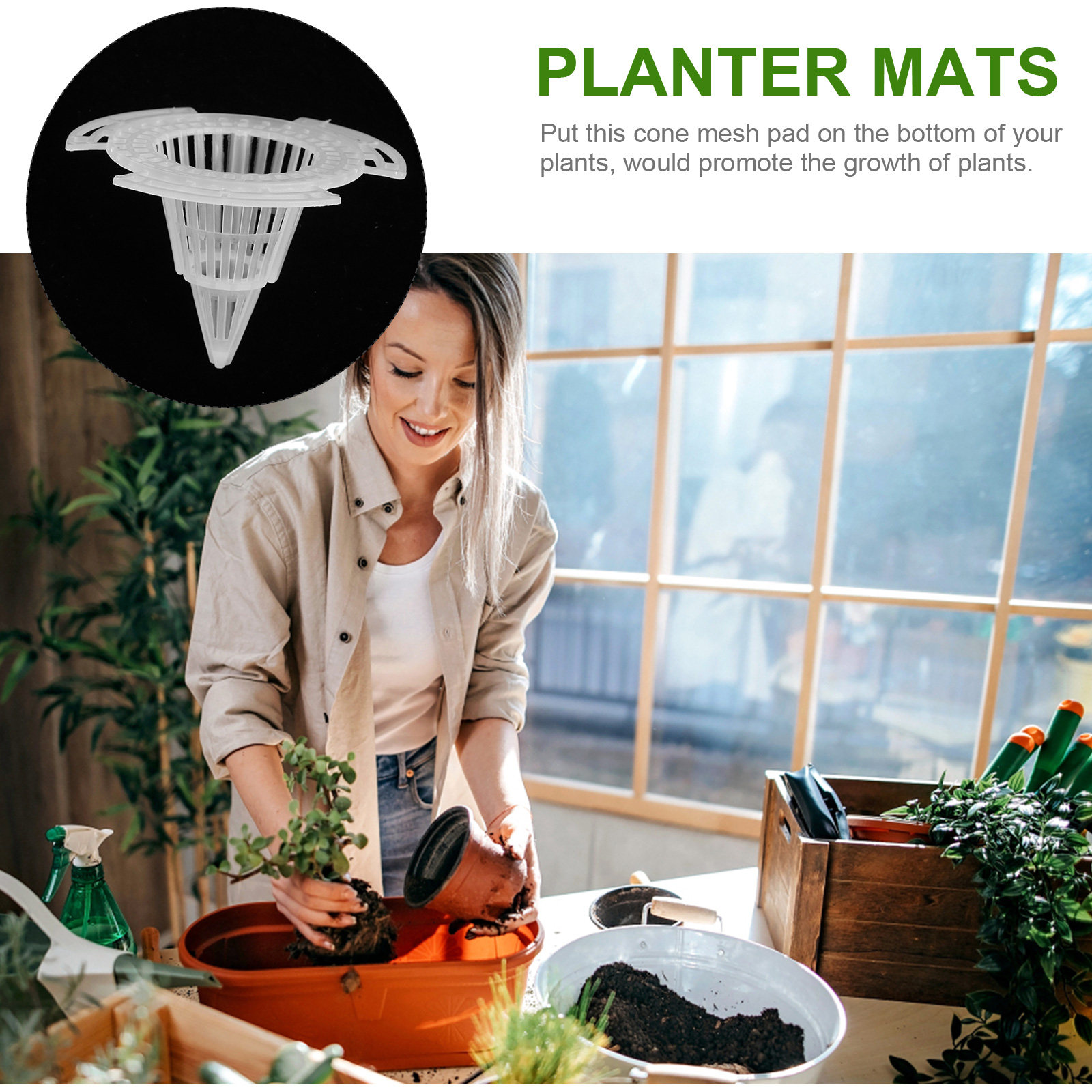 20Pcs Plastic Cone Mesh Pad Fi - đánh giá và giá Bonsai Gardening