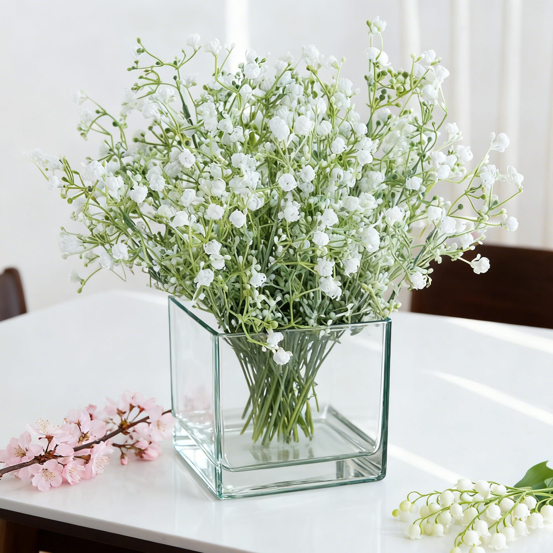 Artificial Flower Plant Gypsop - đánh giá và giá Bonsai Garden Gift