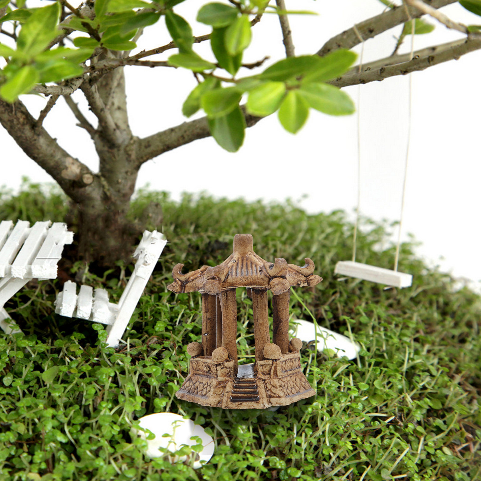 Miniature Ceramic Pagoda Hexag - đánh giá và giá Bonsai Gardening