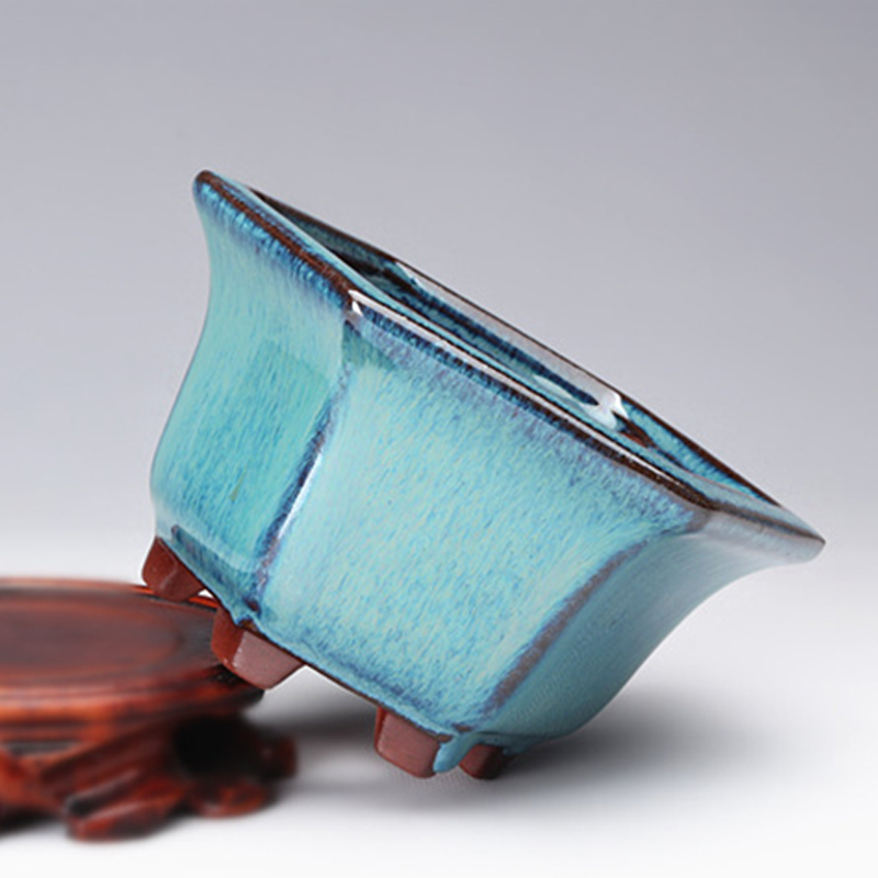 Pottery Flower Pot Bowl Glazed - đánh giá và giá Japanese Garden Bonsai