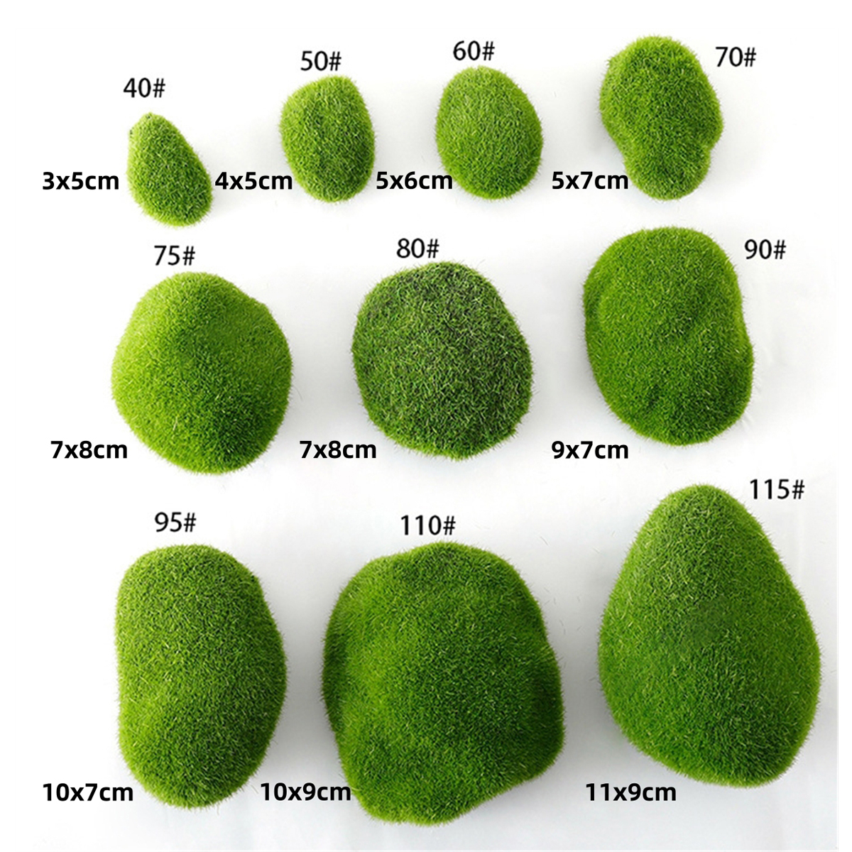 Simulation Moss Hair Stone Flo - đánh giá và giá Bonsai Garden Layout