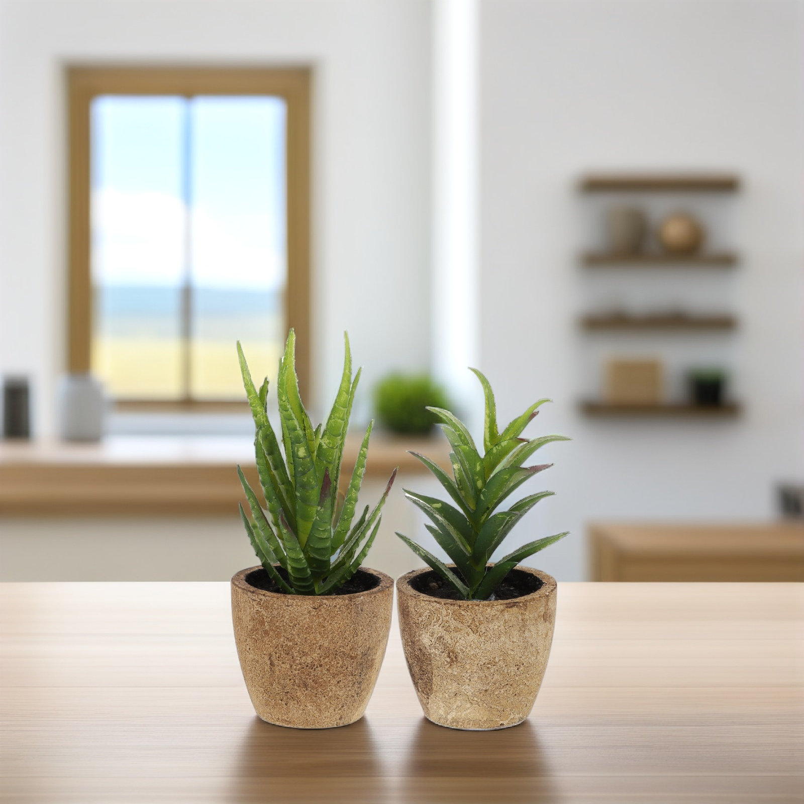 4Pcs Simulation Succulent Bons - đánh giá và giá Bonsai Garden Cafe