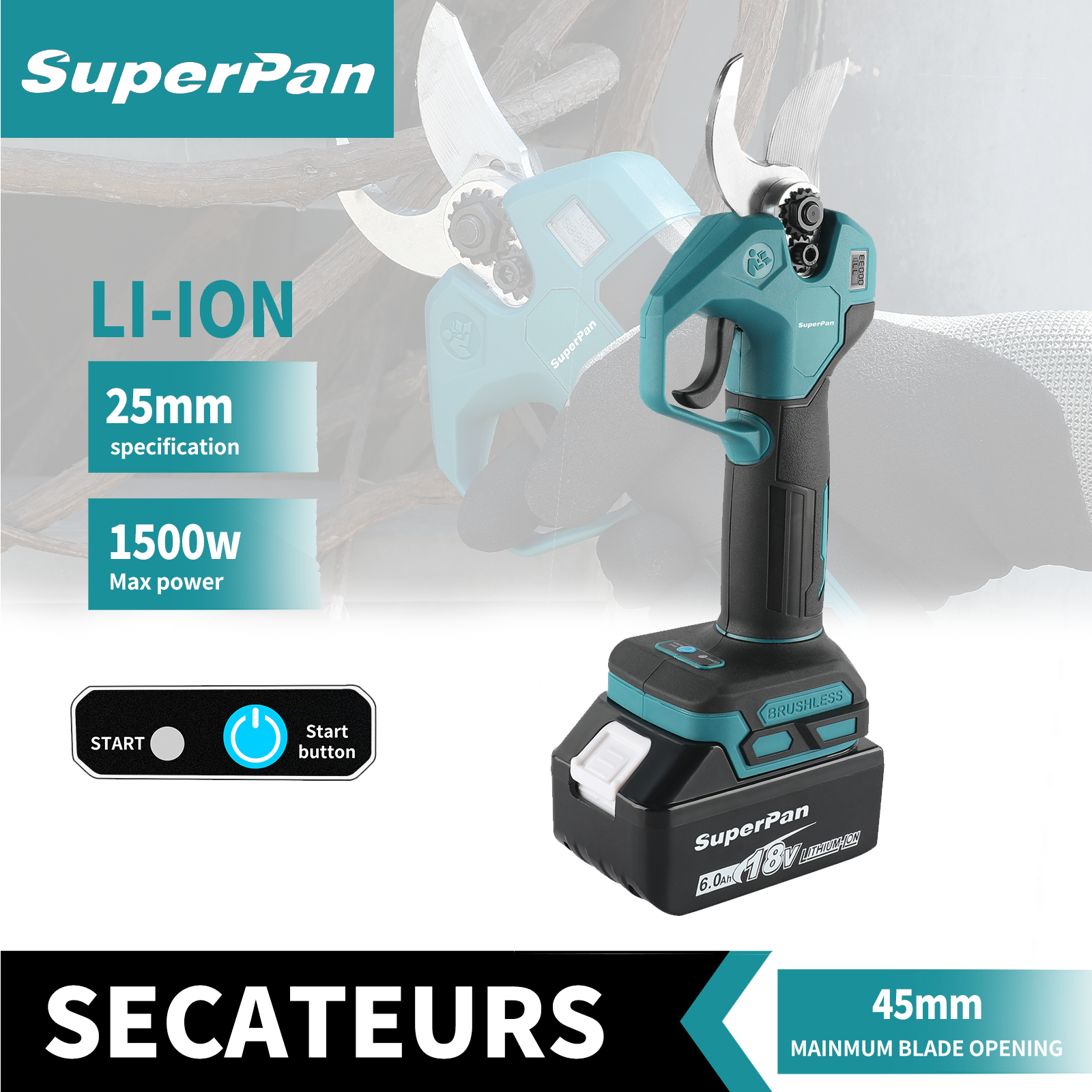 SuperPan 40mm Brushless Cordle - đánh giá và giá Bonsai Gardening