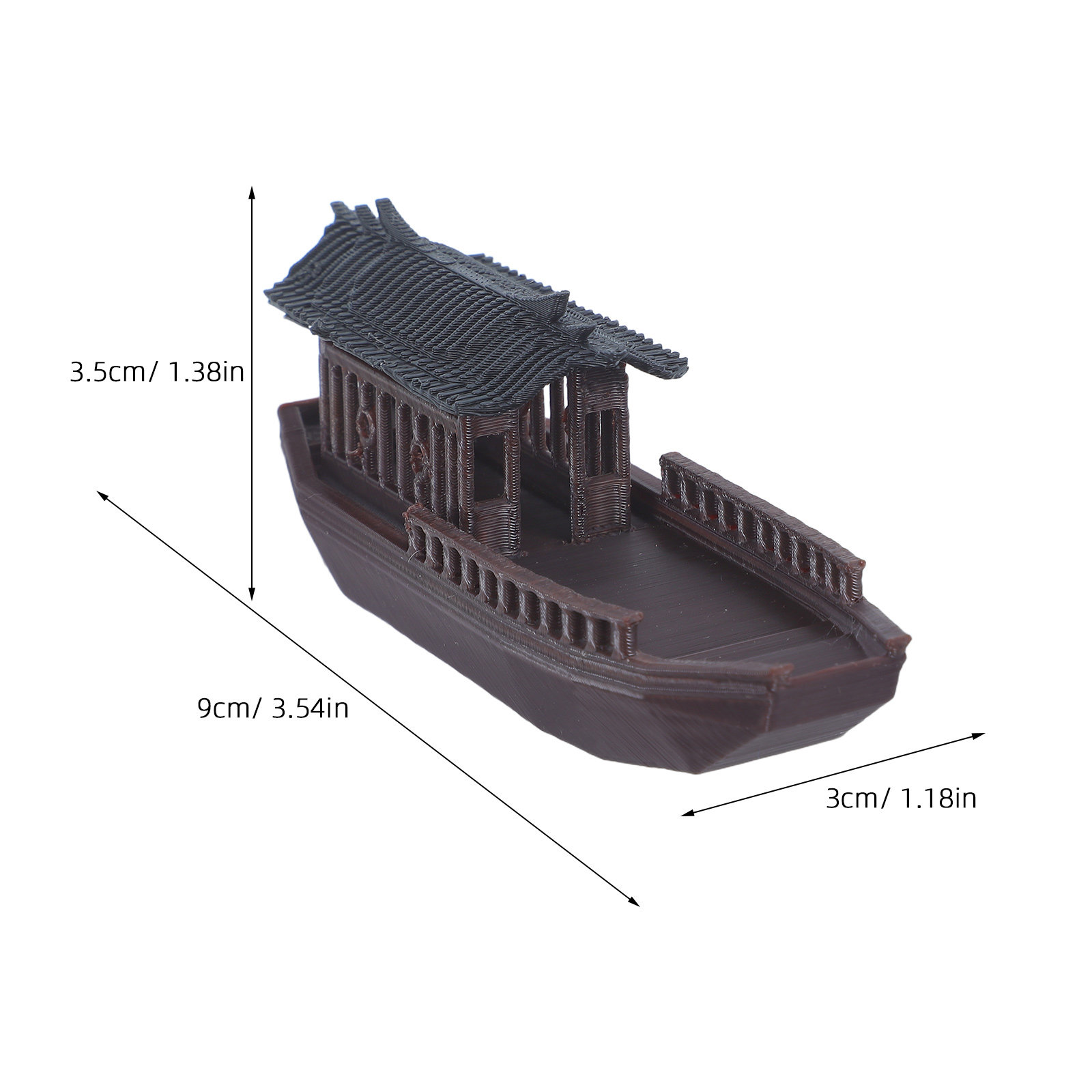 Miniature Chinese Fishing Boat - đánh giá và giá Bonsai Garden With Sand