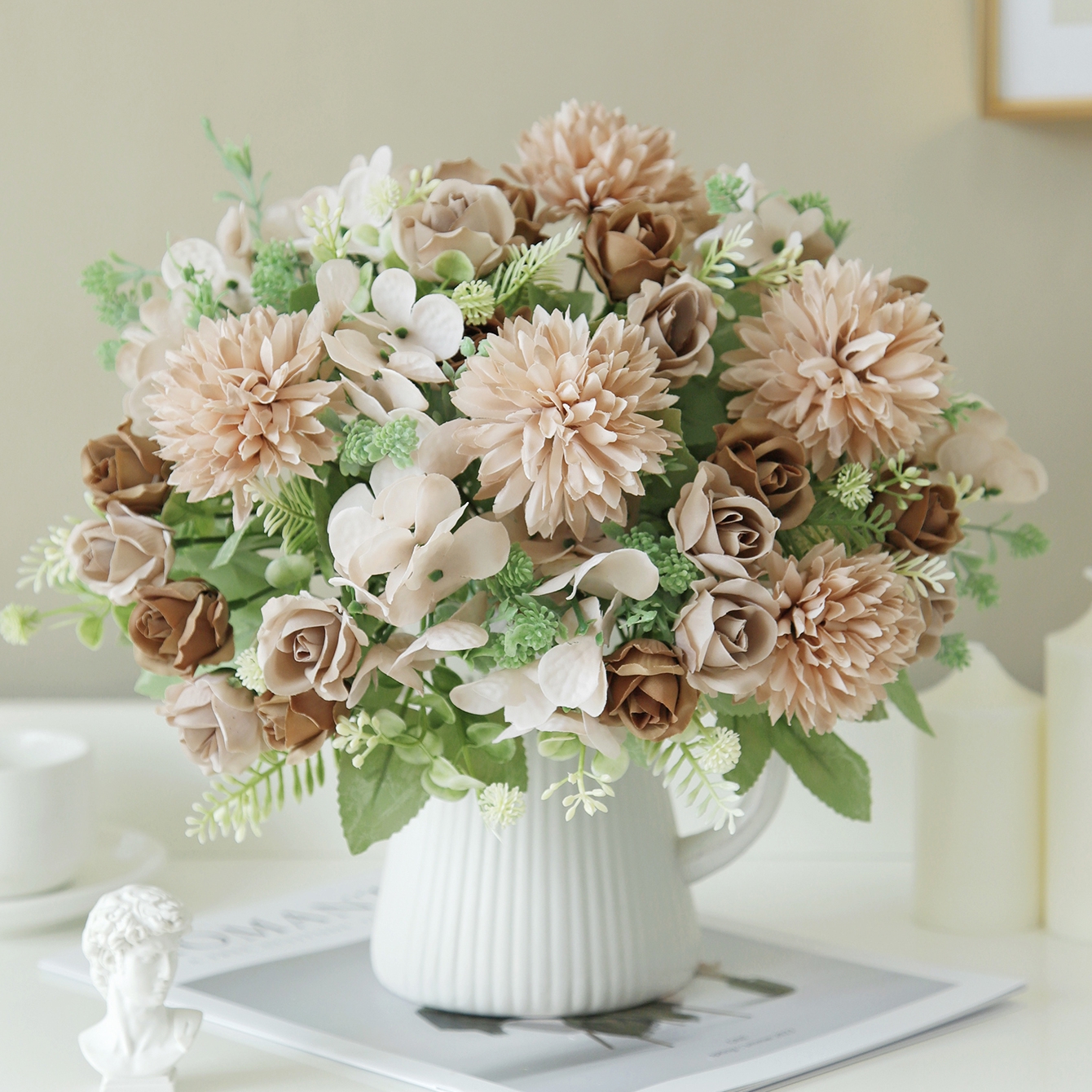 Artificial Flower Silk Rose Ho - đánh giá và giá Bonsai Garden For Sale